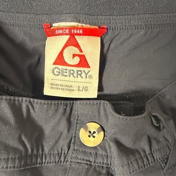 Gerry Mens Black Outdoor Performance Hiking Pants Size Large Straight Leg 34x30 - Picture 2 of 6
